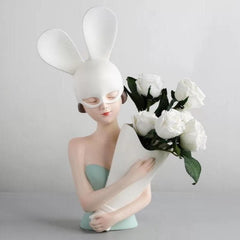 Bunny Girl Vase dylinoshop