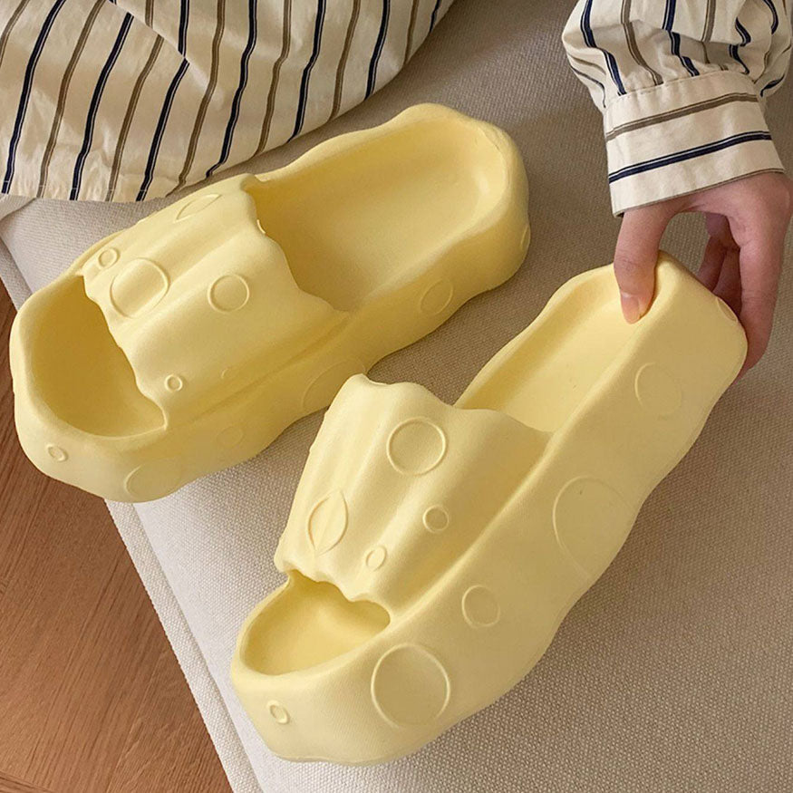 Cute Cheese Platform Slides dylioshop