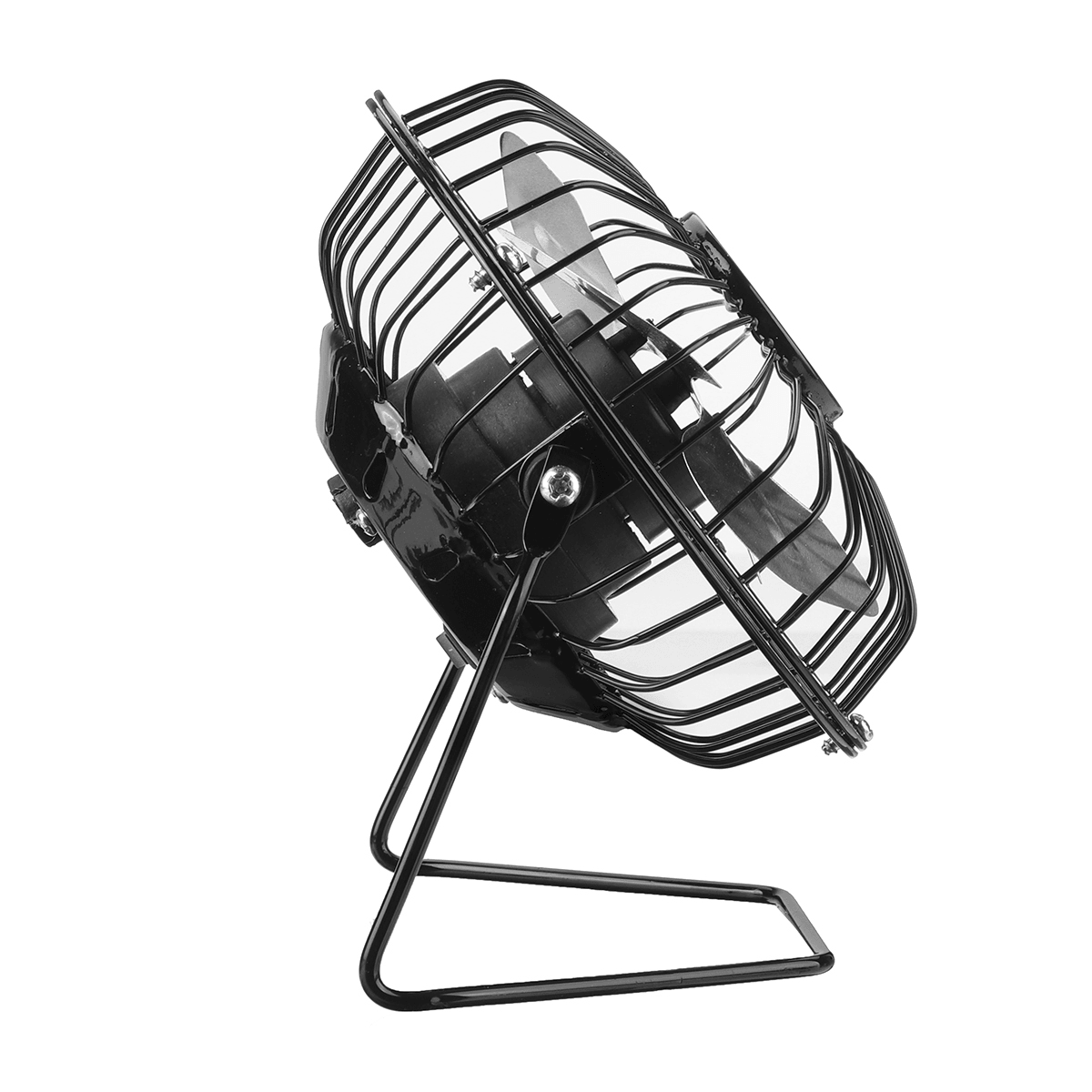 4Inch 5W USB Fan Cooling Conditioning Fan Mini Portable with Solar Panel Outdoor Camping Travel Trendha