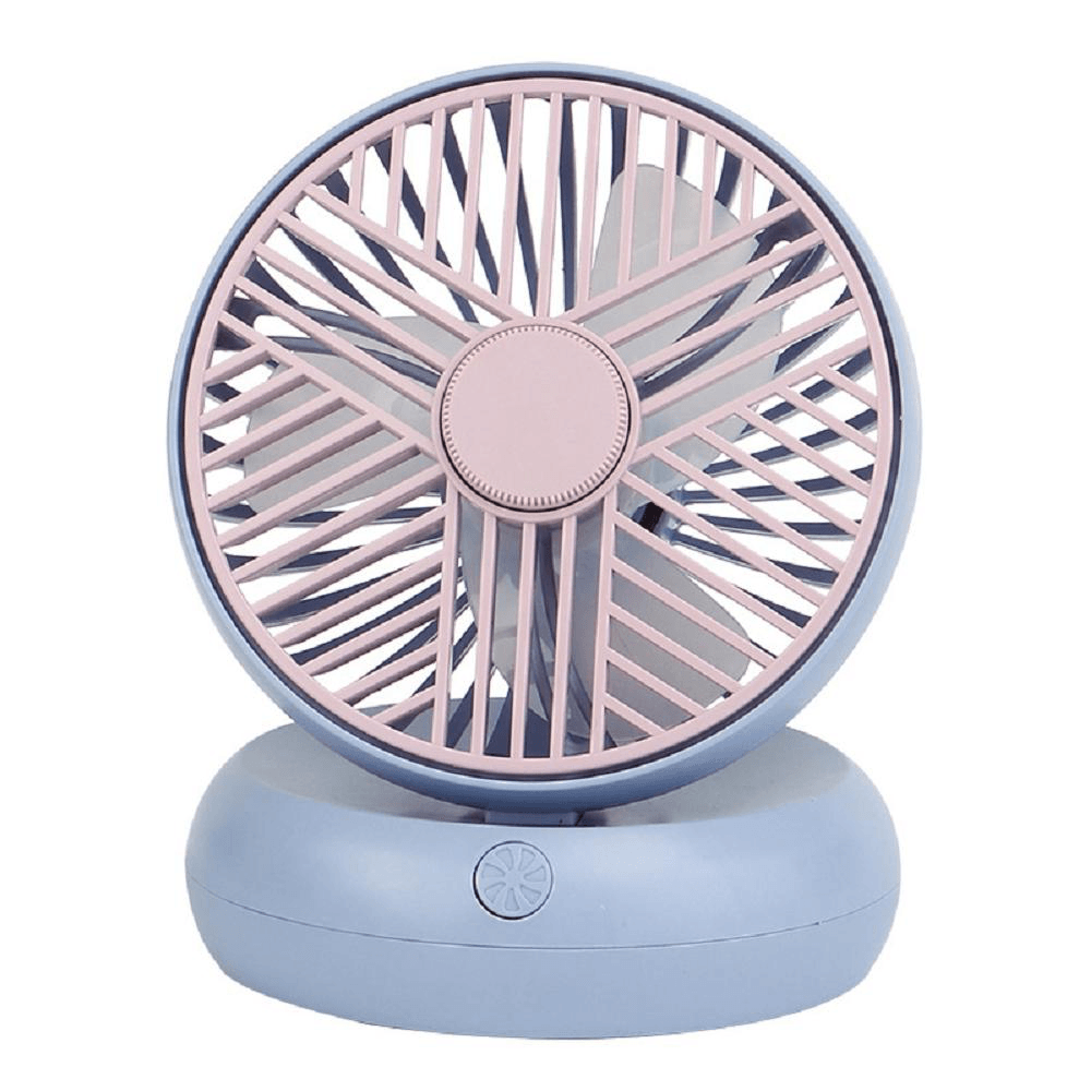 Portable Mini Desktop Fan Adjustable Angle USB Air Cooler 2 Gears Wind Speed for Outdoor Home Office Trendha