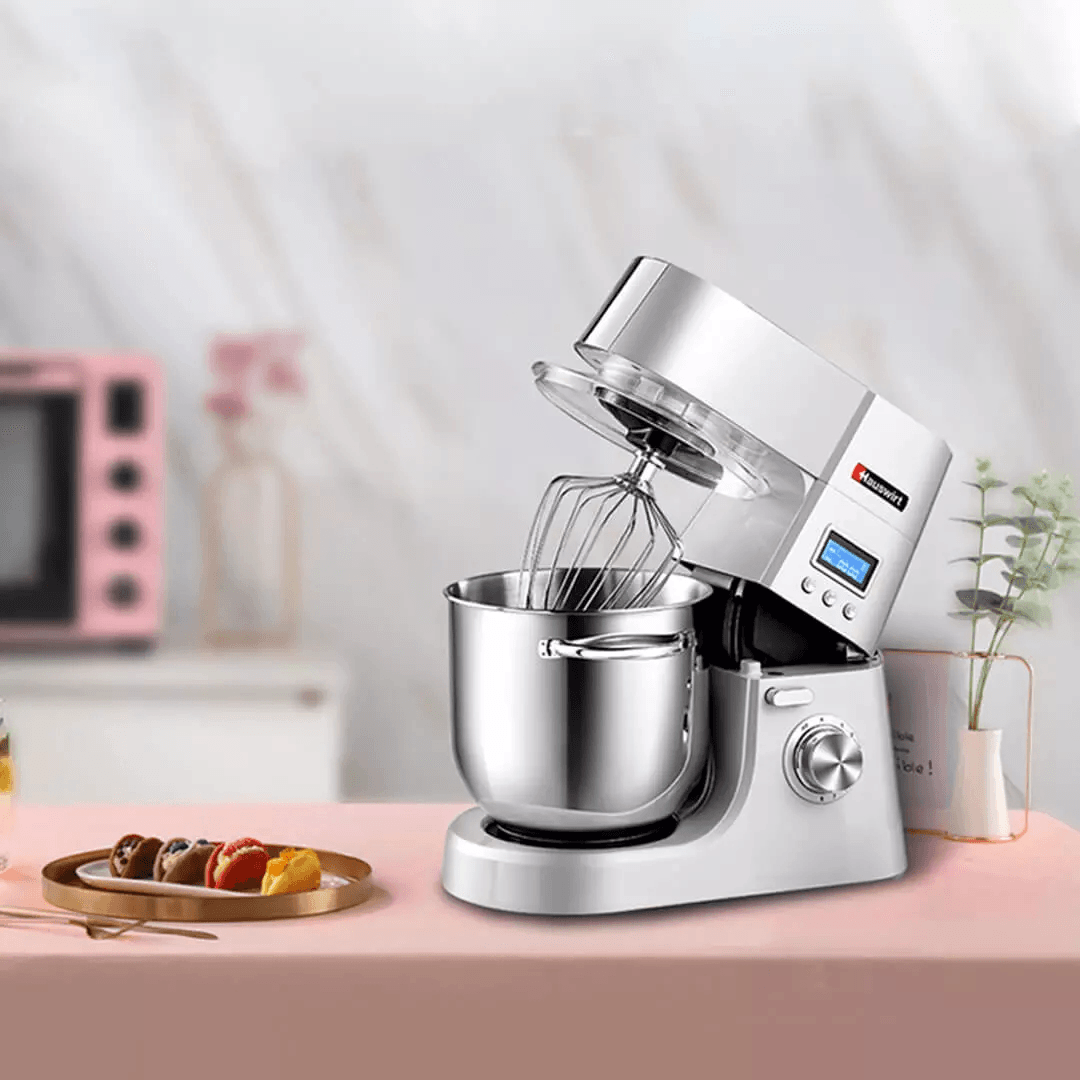 Hauswirt HM770 Stand Mixer 1200W Intelligent Control LCD Display with Dough Hook Whisk Beater Trendha