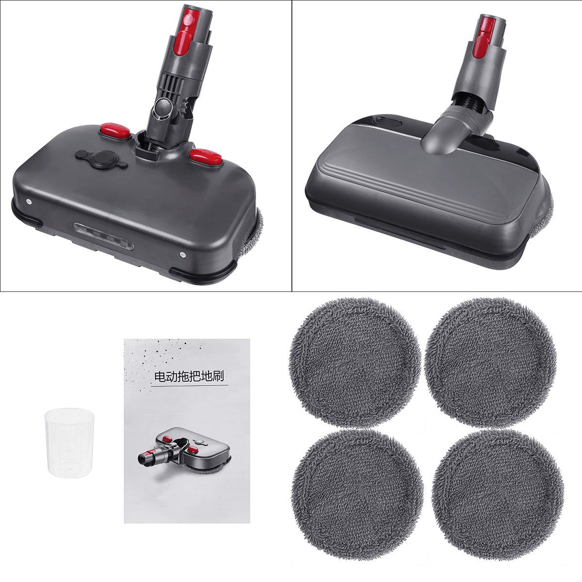 1Pcs Electric Mop Head Replacements for Dyson V7 V8 V10 V11 Vacuum Cleaner Parts Accessories [Non-Original] dylinoshop