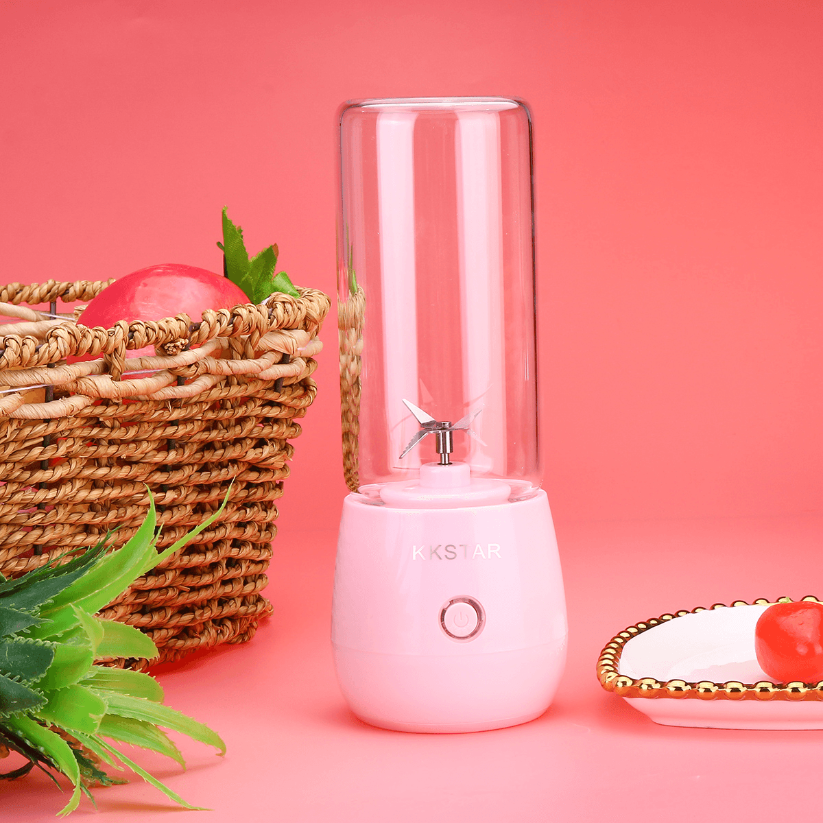 Mini Portable Electric Juicer USB Rechargeable Handheld Smoothie Maker for Home Travel Trendha