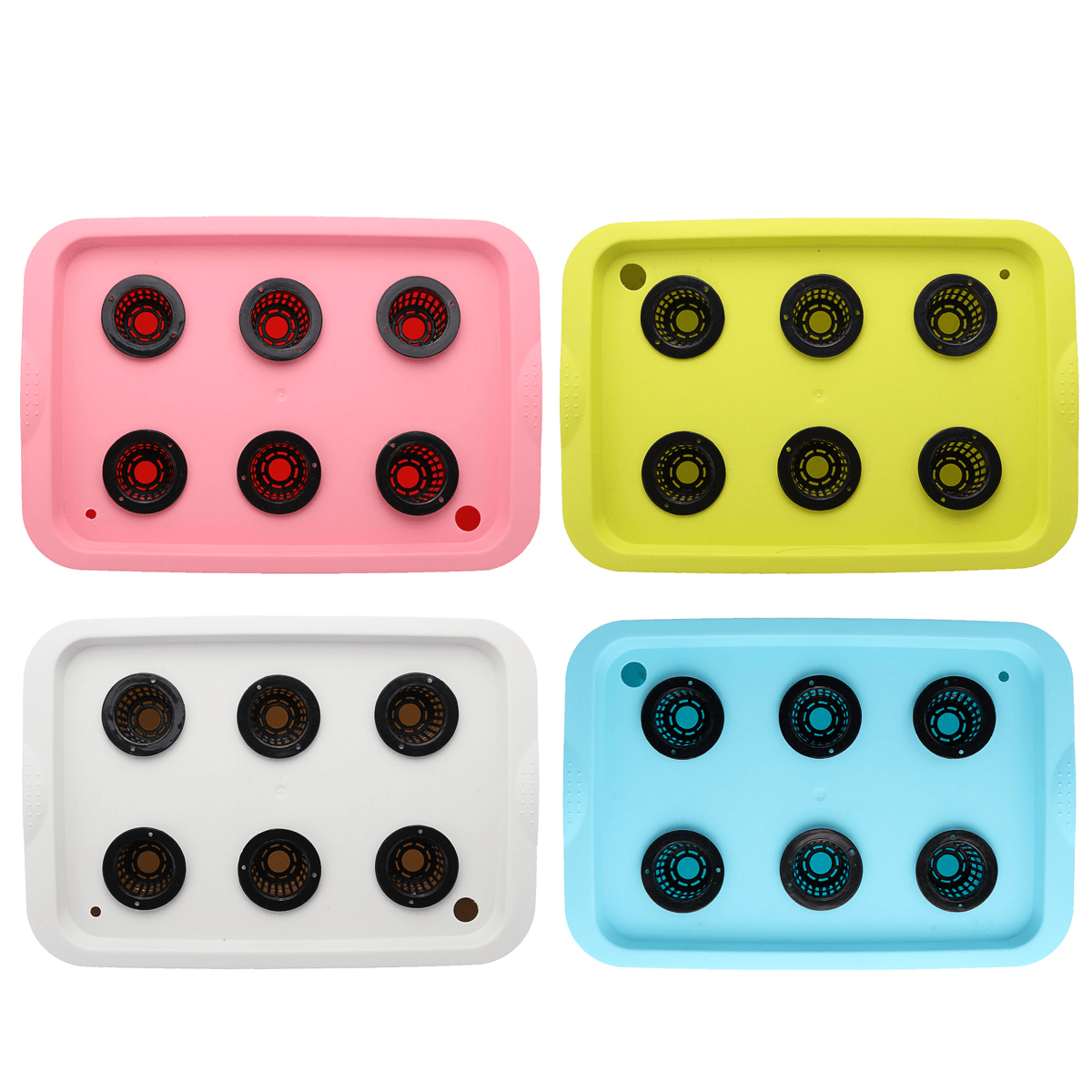 220V 6 Holes Hydroponic System Kit Soilless Cultivation Indoor Water for Home Planting Grow Box dylinoshop