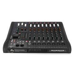 9 Channel 3 Band Professional Bluetooth Audio Mixer Console Studio USB DJ Sound Mixing Trendha