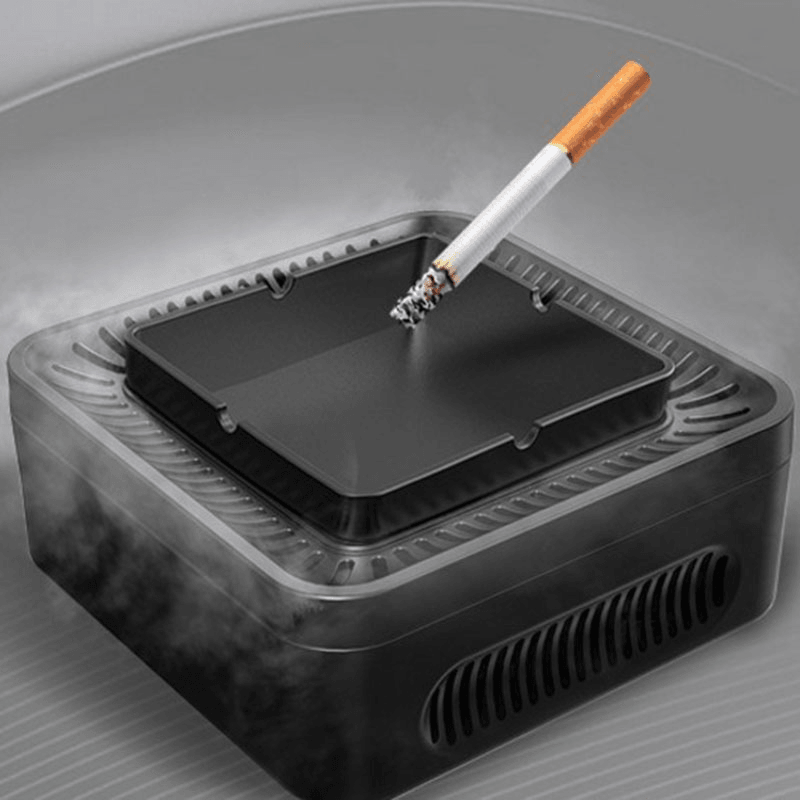 5W Air Purifier Ashtray Portable USB Rechargeable Smokeless Ashtray Secondhand Smoke Air Filter Purifier Home Office Car Ashtray Holder Trendha