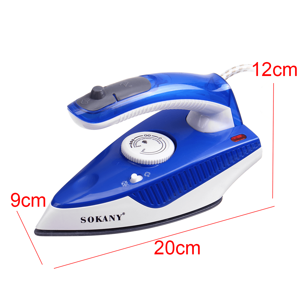 SOKANY Electric Handheld Spray Steam Iron 1000W Clothes Ironing Steamer Ceramic Garment Trendha