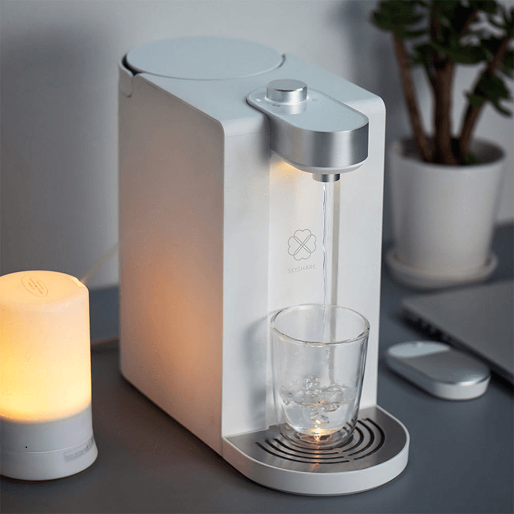 SCISHARE S2102 3 Seconds Instant Heating Water Dispenser 1.8L 6 Stage Water Temperature Setting Custom Cup Volume Double Heating Structure Design Trendha