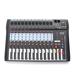 EL M CT-120S 12 Channel Professional Live Studio Audio Mixer Power USB Mixing Console Trendha