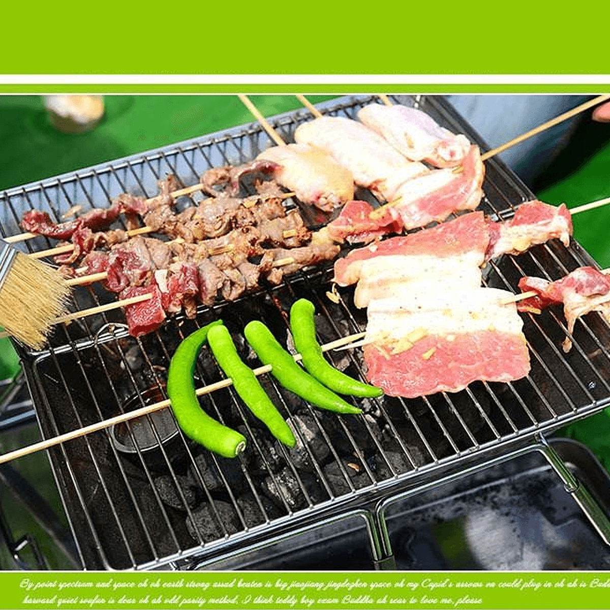 31X31X22Cm Folding BBQ Barbecue Grill Portable Outdoor Home BBQ Tools Easy Installation Trendha