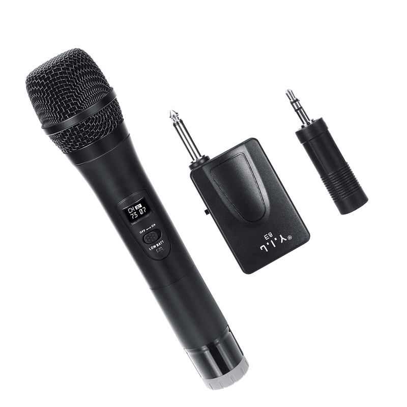 Professional UHF Double Wireless Handheld Karaoke Microphone with 3.5Mm Receiver Trendha