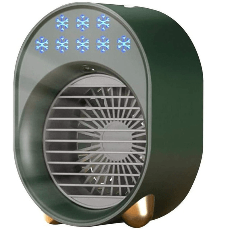 Mini Air Conditioner Portable USB Fan Air Cooler Humidifier 3 Speed Adjustable 6 Color Light Conditioning Purifier Trendha