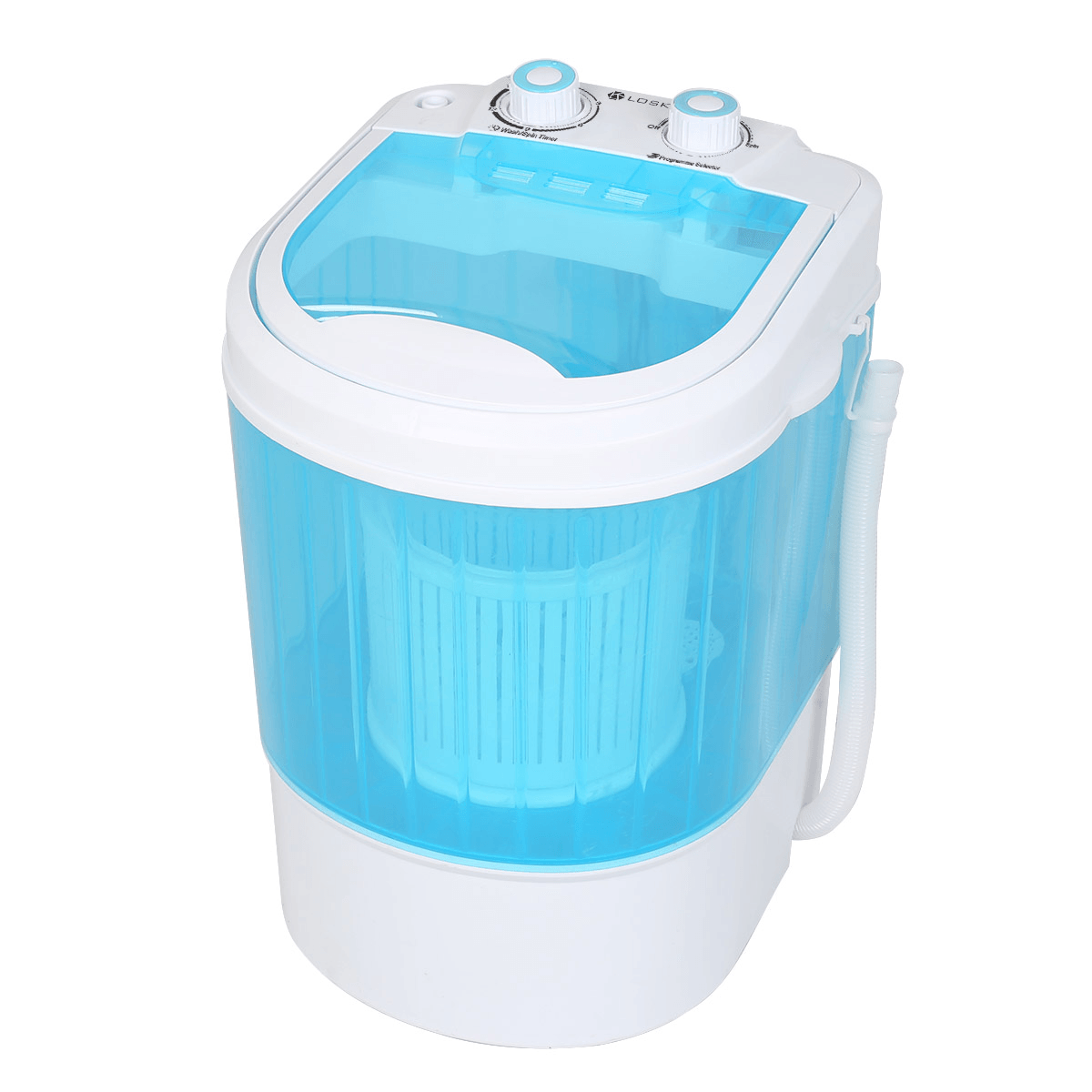 [EU Plug]Loskii LK-WM1 Portable Mini Washing Machine 4.5Kg 220V 300W Low Noise Strong Motivation for Home Apartments Dorms Trendha