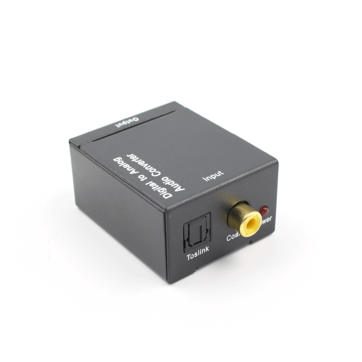 Digital Optical Coax to Analog RCA L/R Audio Converter Adapter with Fiber Cable Trendha