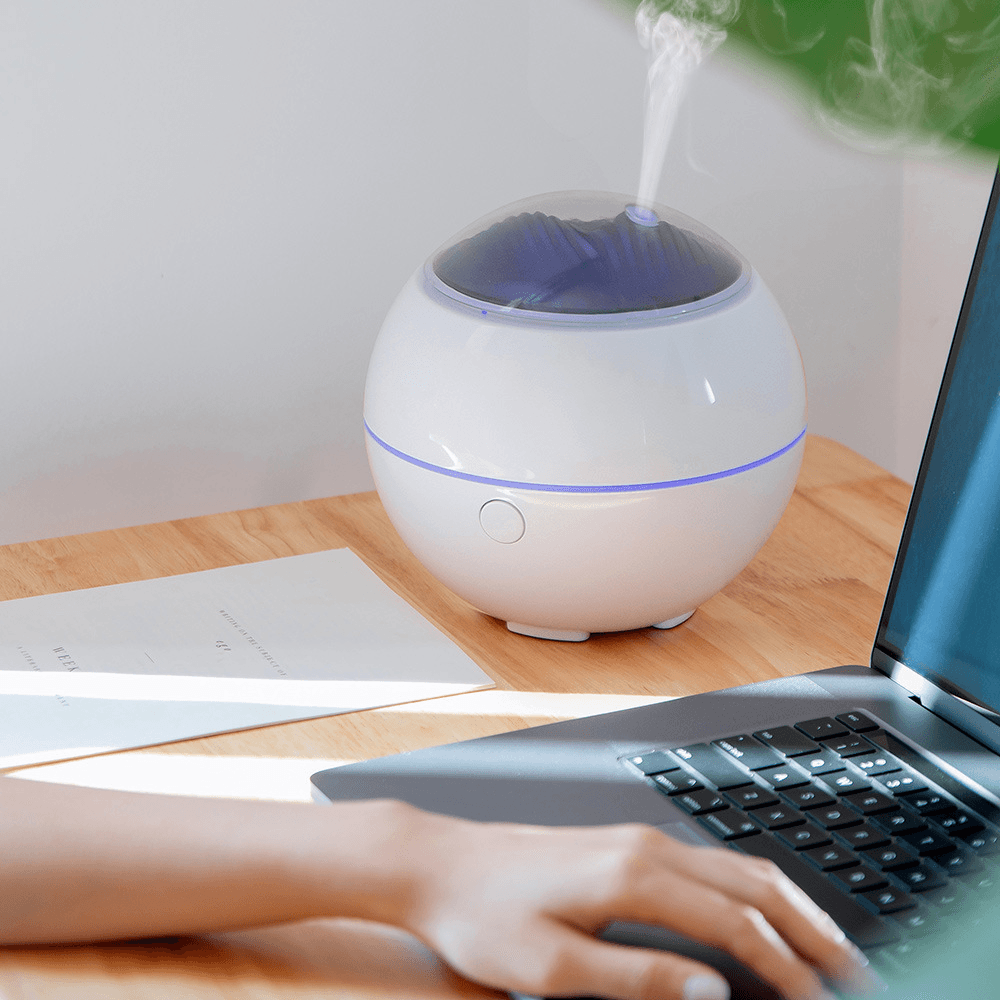 100Ml Mini Humidifier Aroma Essential Oil Diffuser USB 2 Gear Ultrasonic Fog Mist Maker with Colorful Lights for Home Bedroom Office dylinoshop