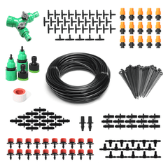 157Pcs Micro Drip Irrigation System Plant Self Watering Garden 40M Hose Kit dylinoshop