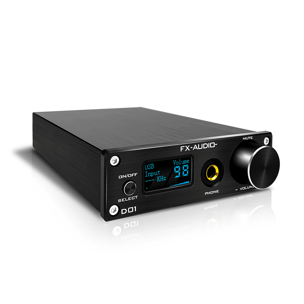 FX-AUDIO D01 Bluetooth 5.0 DAC Headphone Amplifier Hifi DSD512 Hard Decoder ES9038Q2M TPA6120A2DWPR Power Amp Trendha