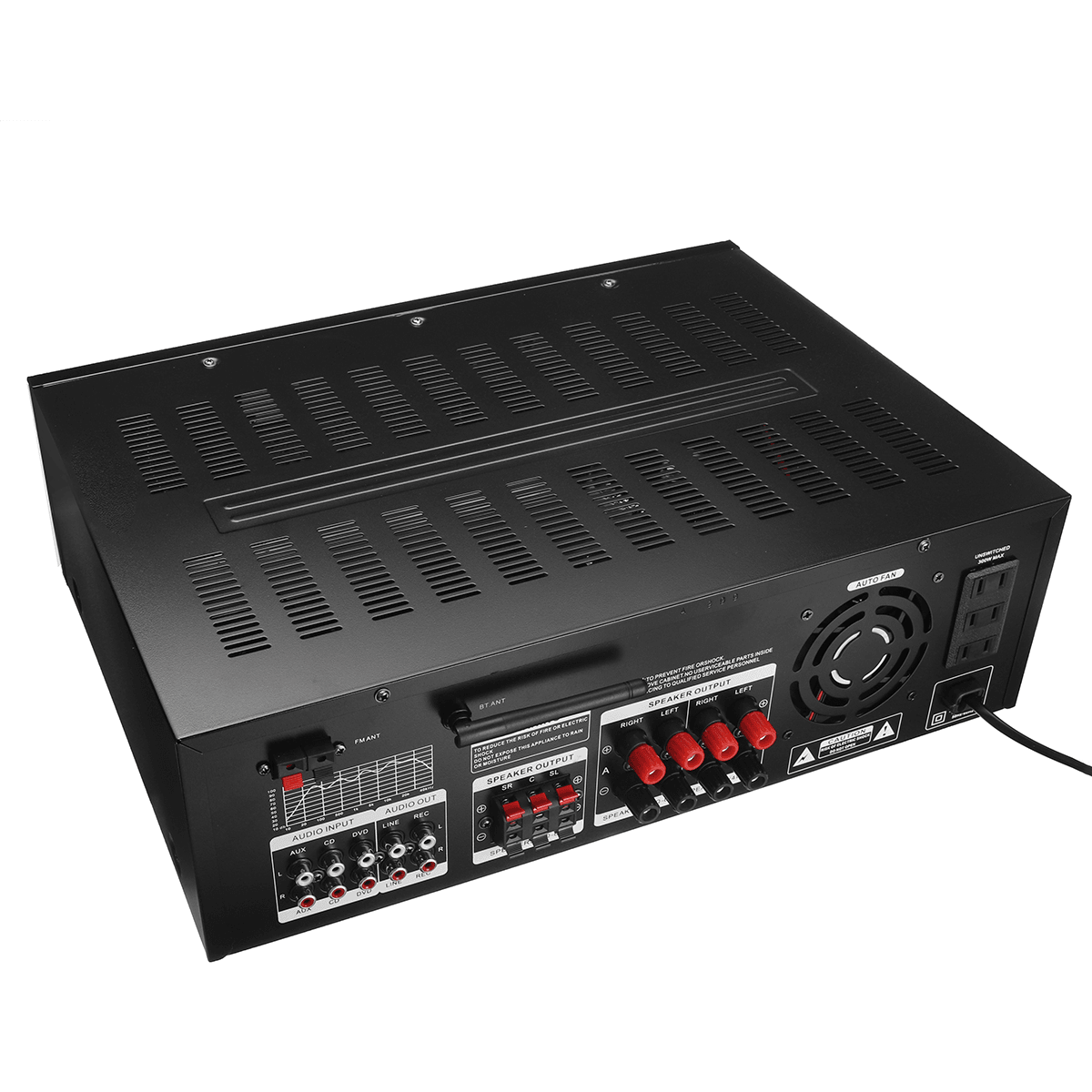 Sunbuck AV-999BT 110V/220V 7 Channel Digital Hifi Bluetooth 5.0 Power Amplifier Home Stereo Audio FM Amp with Remote Control Trendha