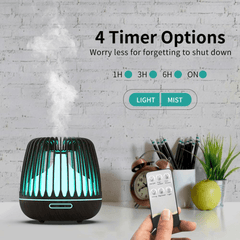 500Ml Aroma Diffuser Ultrasonic Humidifier with Colorful Night Light Bluetooth Speaker Remote Control Tming Low Noise for Home Office Trendha