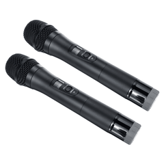 Professional UHF Double Wireless Handheld Karaoke Microphone with 3.5Mm Receiver Trendha