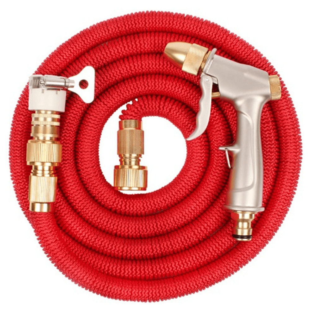 Expandable Garden Telescopic Magic Hose Plastic Car Wash Hose Metal Sprayer Outdoor Garden Watering Pipe dylinoshop