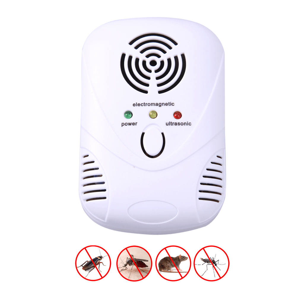 Electronic Ultrasonic Mouse Killer Mouse Cockroach Trap Mosquito Repeller Insect Rats Spiders Contro dylinoshop