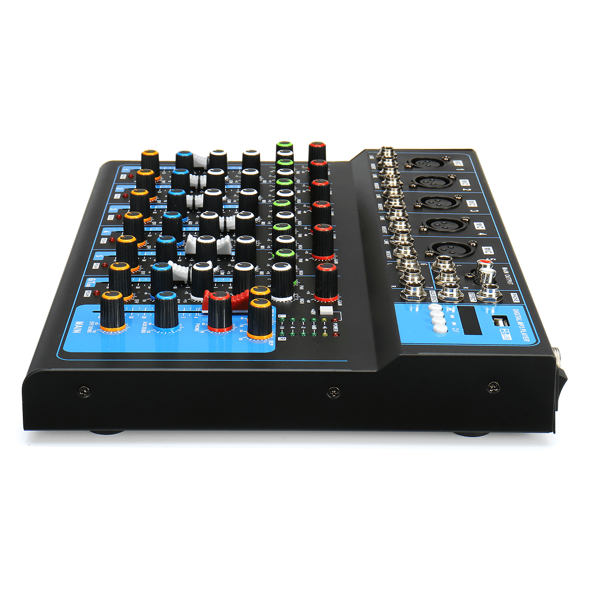 7 Channel Bluetooth Professional Audio Mixer Mixing Console for Performance Stage Wedding Speech Broadcast Trendha