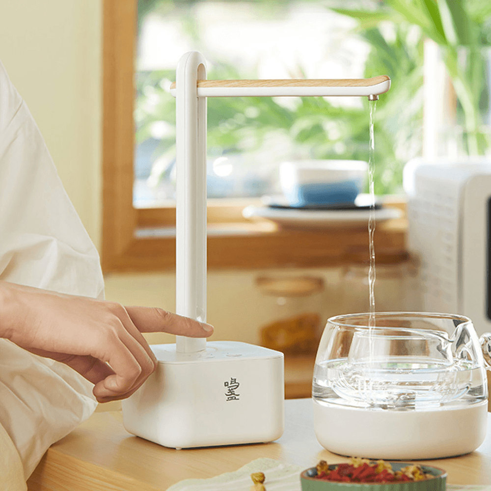 Mingzhan MZ-037 Wireless Foldable Water Dispenser Table Barrel Dual Purpose 180°Rotation 2000Mah Battery Life 1.05L/Min Fast Water Flow Adjustable Height of Outlet Pipe Trendha