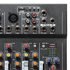 EL Mportable 7 Channel Professional Live Studio Audio Mixer USB Mixing Console KTV DJ Karaoke Trendha