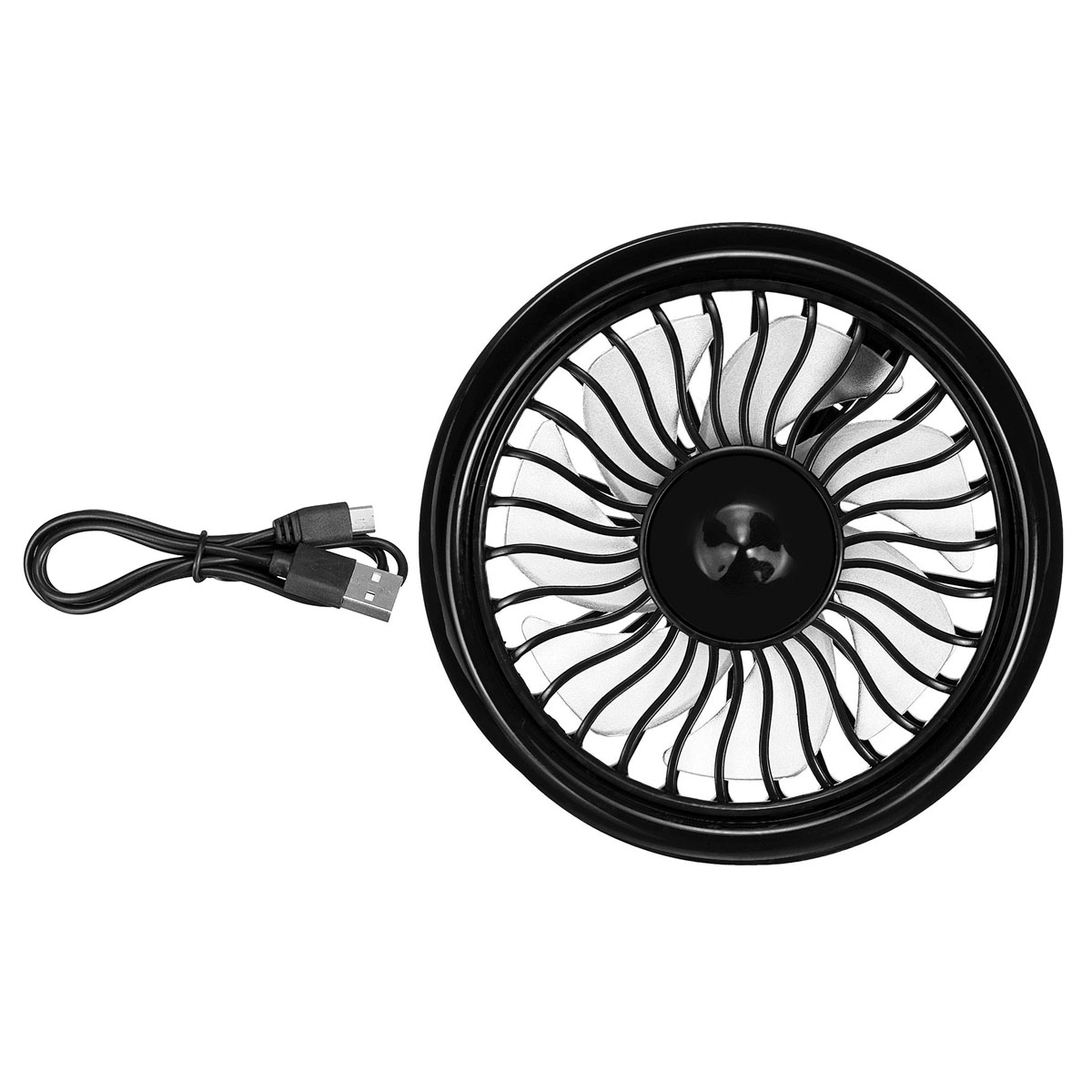 5W 5V Car Cooling Fan 3-Level Adjustable USB Rechargeable Mini Colorful Fan Outdoor Travel Trendha