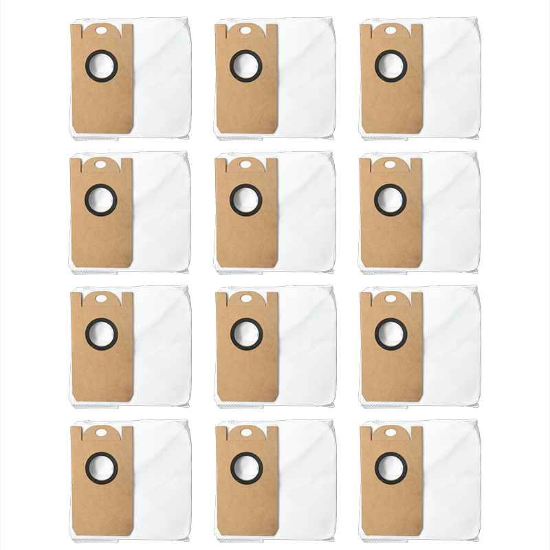 12Pcs Dust Bags Replacements for Xiaomi Viomi S9 Vacuum Cleaner Parts Accessories [Non-Original] dylinoshop