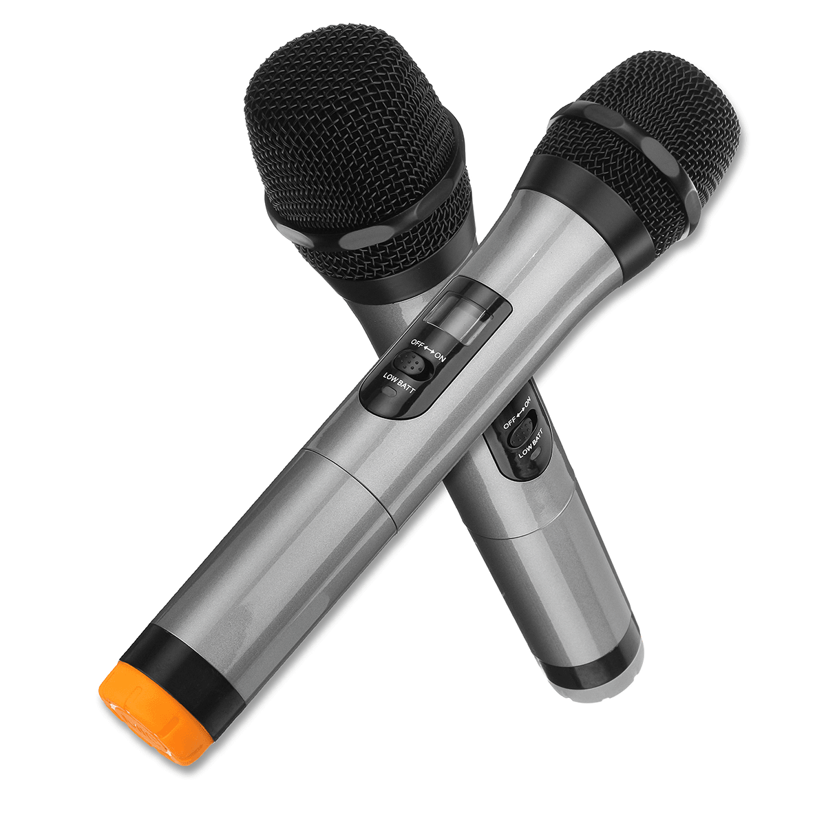 LCD Dual Channel UHF Wireless Hand Held 2 Handheld Microphone Mic System Kit Trendha