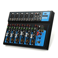 7 Channel Bluetooth Professional Audio Mixer Mixing Console for Performance Stage Wedding Speech Broadcast Trendha