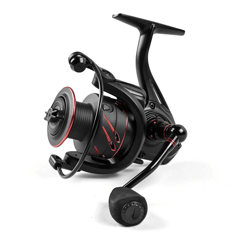 LINNHUE 5.0:1 Max Drag 10Kg Power Fishing Reel Full Metal Spool Spinning Reel Smooth Sea Carp Fishing Reel Black dylinoshop