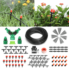 157Pcs Micro Drip Irrigation System Plant Self Watering Garden 40M Hose Kit dylinoshop