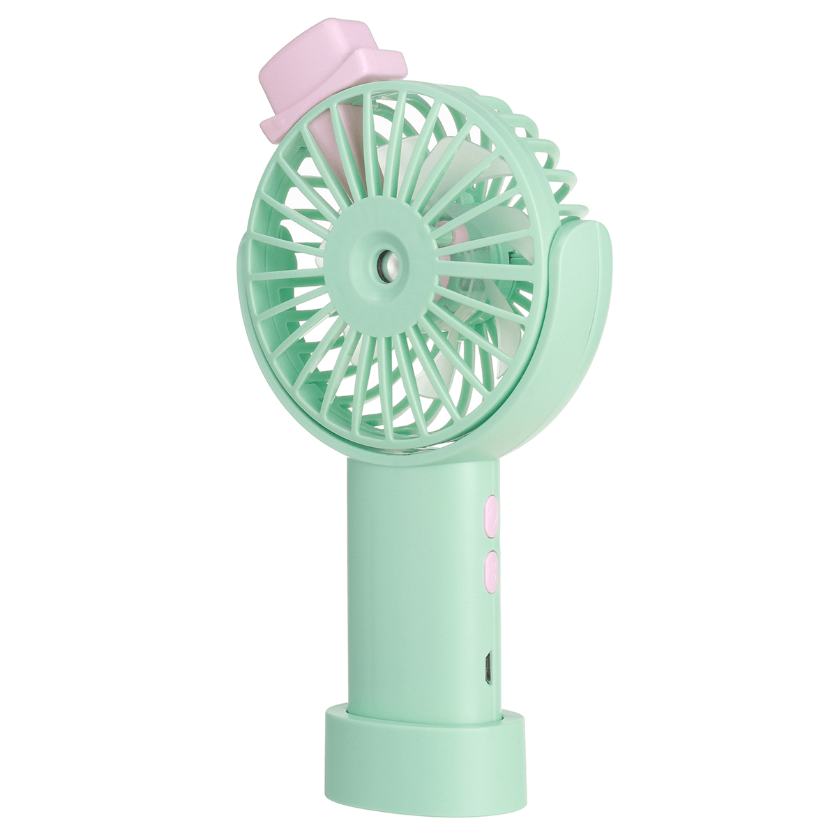 Handheld Spray Mini Fan 3-Speed Adjustment USB Charging Lightweight Portable Outdoor Home Fan Trendha