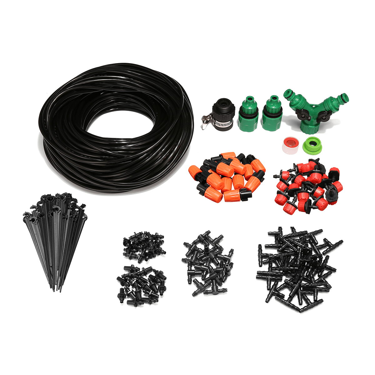 157Pcs Micro Drip Irrigation System Plant Self Watering Garden 40M Hose Kit dylinoshop