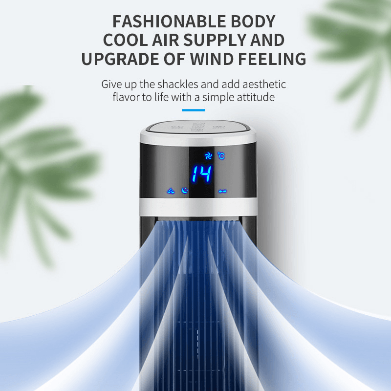 45W Bladeless Tower Fan 3 Gear Wind Speeds Timing Function Electric Slim Cooling Fan Remote Contro Low Noise Three-Dimensional Air Supply Trendha