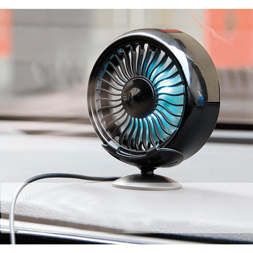 5W 5V Car Cooling Fan 3-Level Adjustable USB Rechargeable Mini Colorful Fan Outdoor Travel Trendha