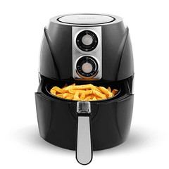 SALTER Air Fryer Household Circulation Fume Free Non-Stick Frying Pan Intelligent Mobile-Uk-Black Trendha