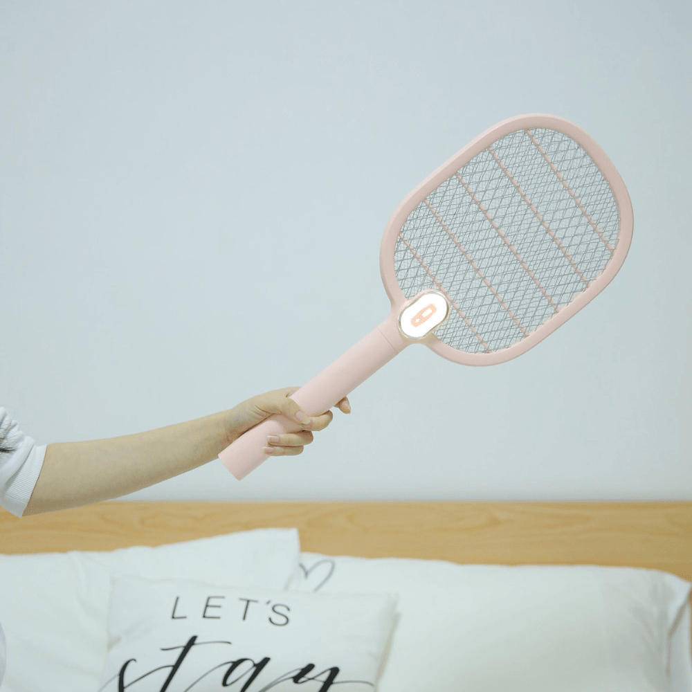 3Life Electric Mosquito Swatter Mosquito Dispeller Rechargeable LED Electric Insect Bug Fly Mosquito Killer Racket 3-Layer Net dylinoshop