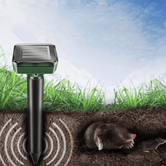 2/4 PCS Ultrasonic Animal Repellent Solar Powered Waterproof Snake Mouse Cat Pest Repellent T Animal Rejector Pest Control dylinoshop