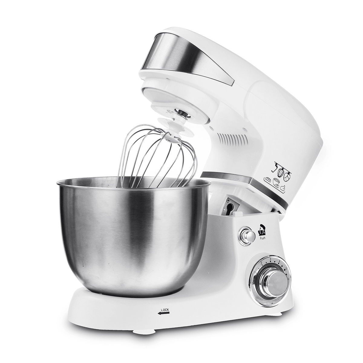 220-240V 800W 4L Automatic Dough Mixer 6 Speed Adjustable Kitchen Machine Mixer Trendha