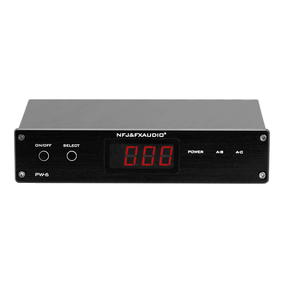 Fx-Audio PW-6 Hifi Amplifiers Speaker Converter 2 in 1 Out Remote Control 1 in 2 Out Convenient Comparison with Power Supply Trendha