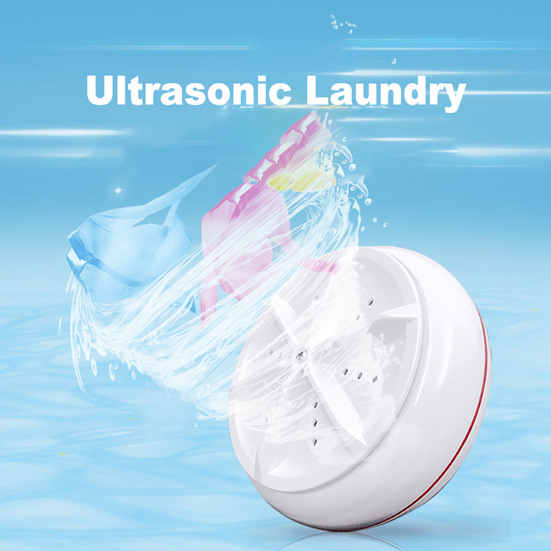 Portable Mini Clothes Washing Machine Turbo Smart Sensor Underwear Washer 1Kg Capacity for Travel Home Camping Apartments Dorms RV Busines Trendha