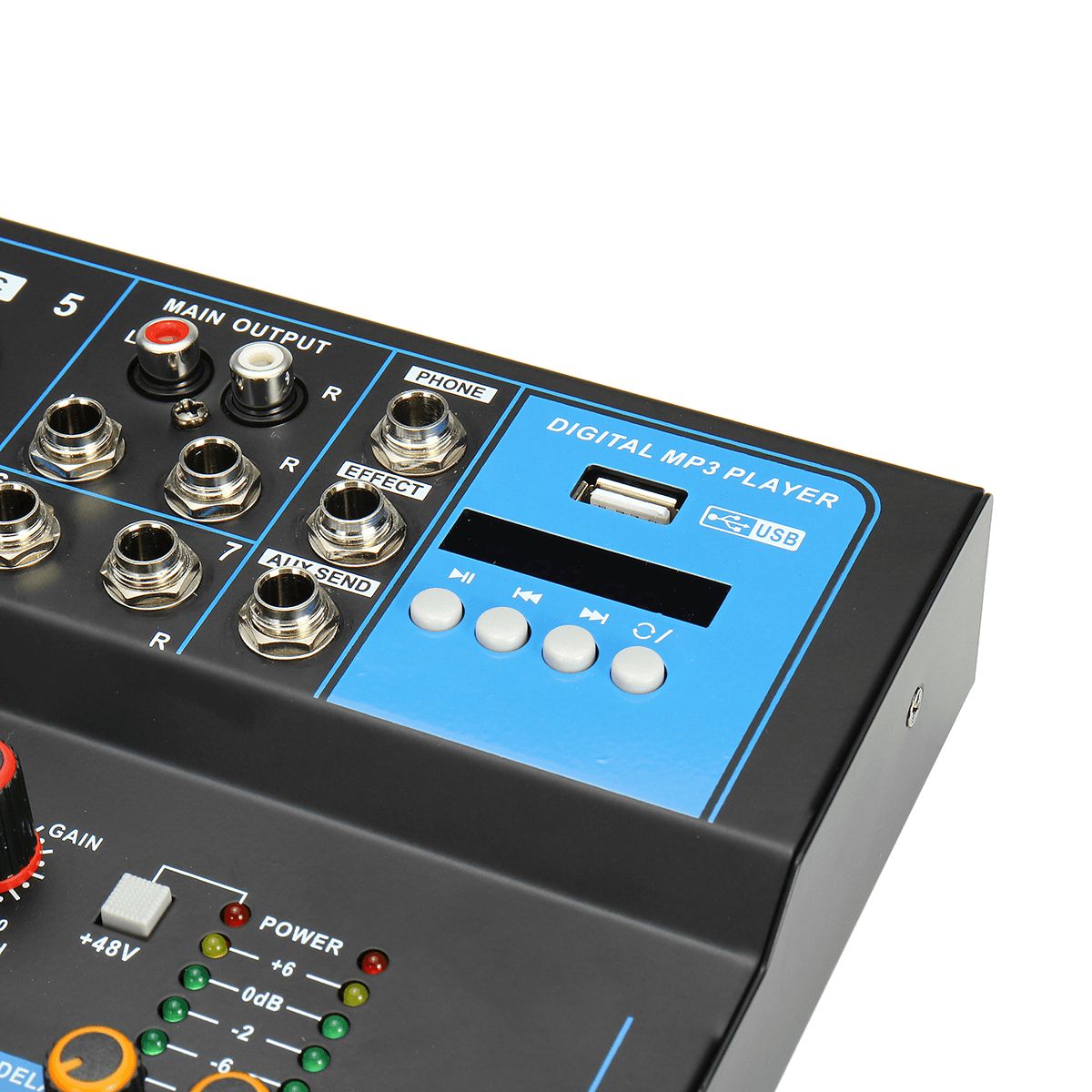 7 Channel Bluetooth Professional Audio Mixer Mixing Console for Performance Stage Wedding Speech Broadcast Trendha