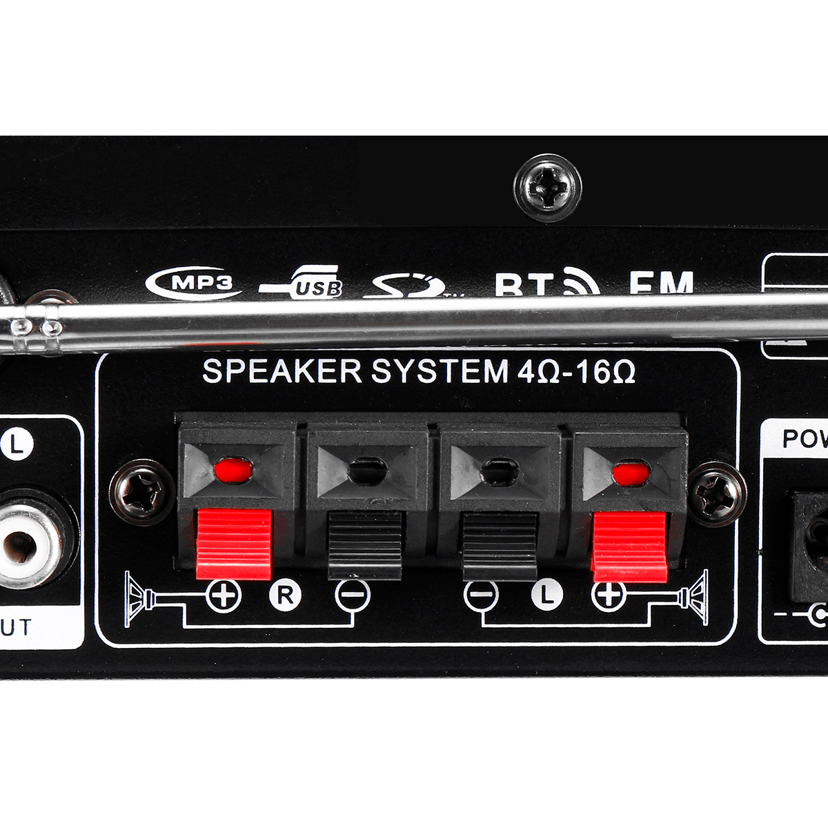 BT-298A 12V 220V HIFI Audio Stereo Power Amplifier Bluetooth FM Radio 2CH 600W Trendha