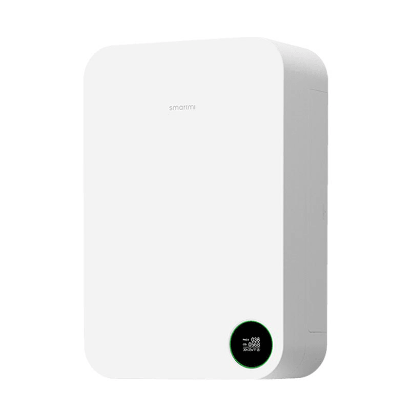 Smartmi XFXT01ZM/XFXTDFR02ZM Wall-Mounted Air Purifier Fresh Air Blower PTC Electric Auxiliary Heating 160M³/H 5-Fold Filtration Removal of Formaldehyde PM2.5 Carbon Dioxide OLED Touch Screen Low Noise APP Control Trendha