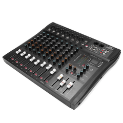 9 Channel 3 Band Professional Bluetooth Audio Mixer Console Studio USB DJ Sound Mixing Trendha