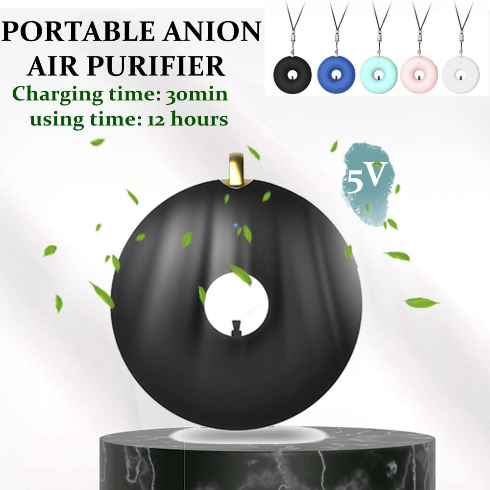 Portable Small Anion Air Purifier with Neck to Remove Formaldehyde and Settle PM2.5 Dust Pollen Trendha